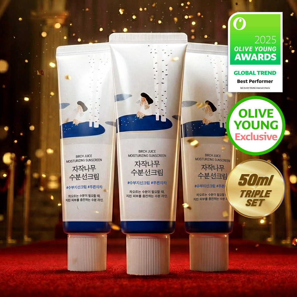 TRIPLE] ROUND LAB Birch Juice Moisturizing Sunscreen 50ml Triple