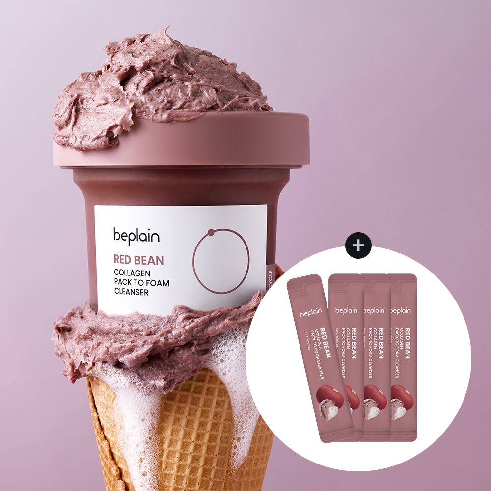 Red Bean Collagen Pack To Foam Cleanser