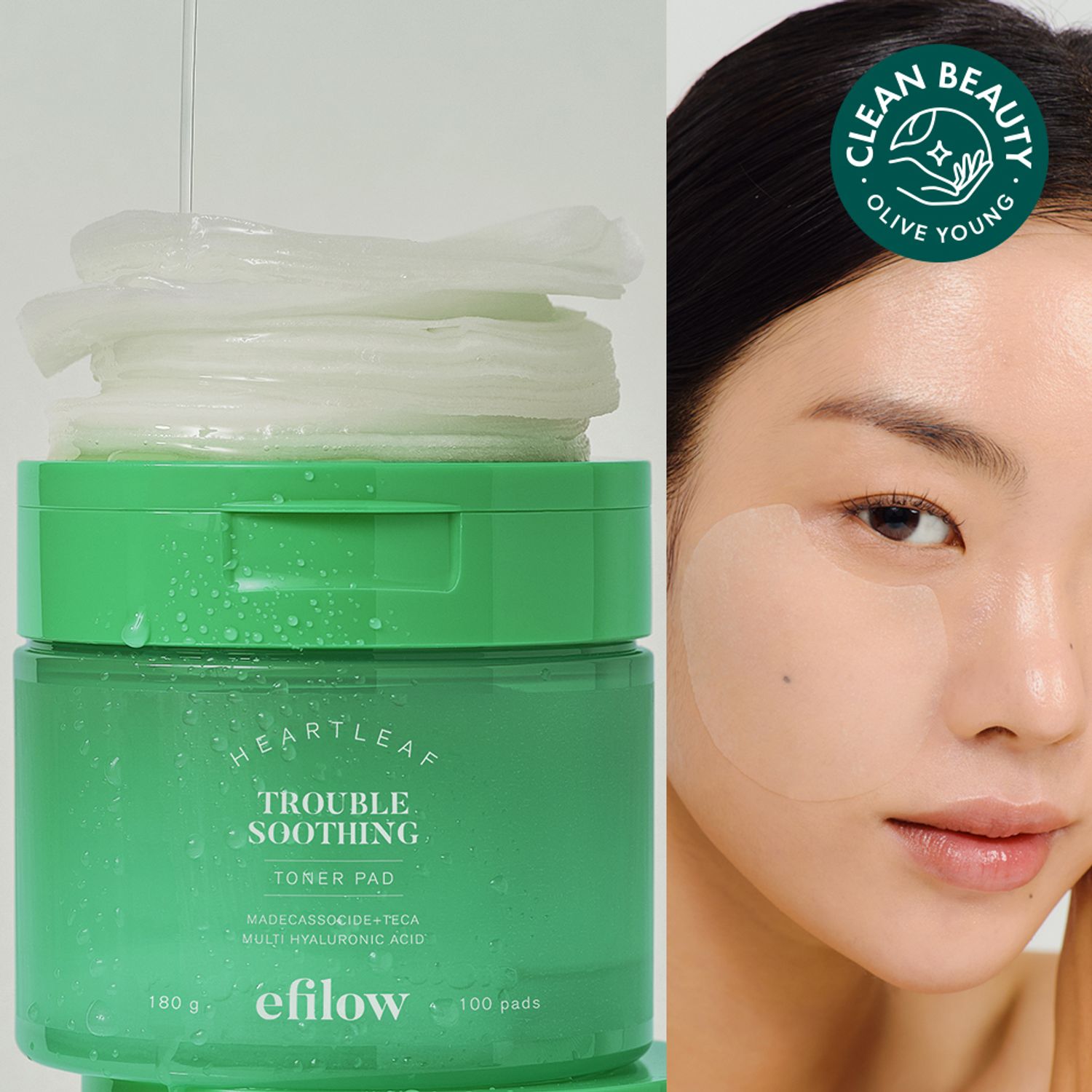 efilow Heartleaf Biome Trouble Calming Pad 100P | OLIVE YOUNG Global