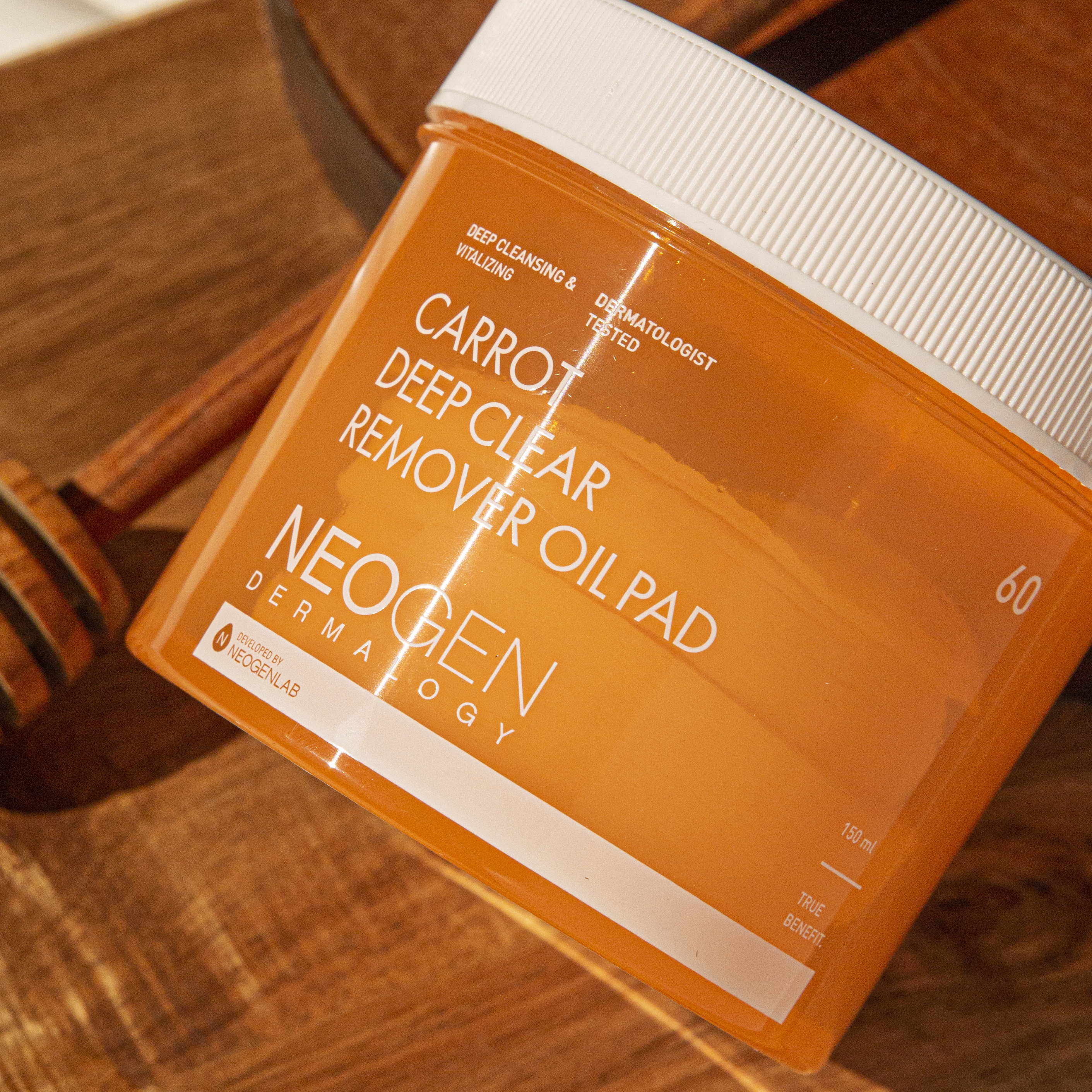 Neogen Dermalogy Carrot Deep Clear Remover Oil Pad 60 Sheets