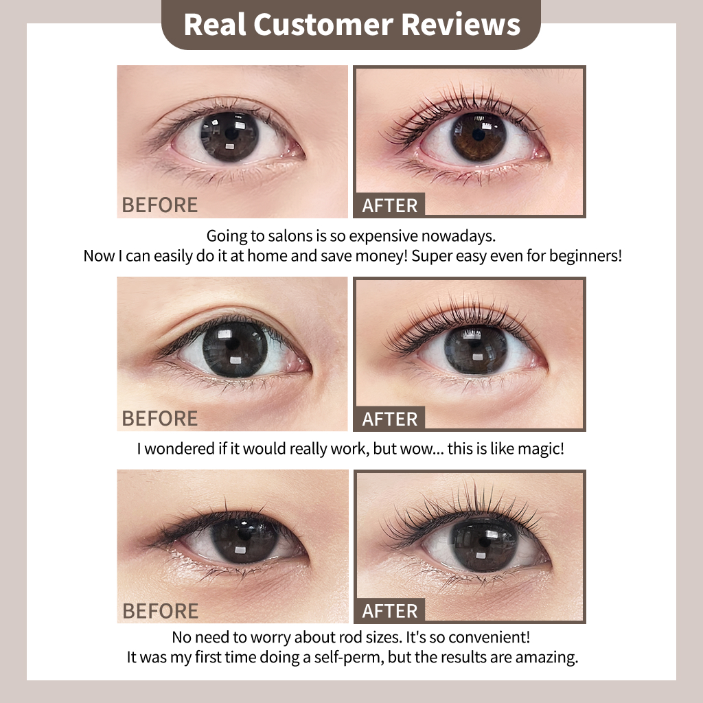 MARSHIQUE Enriched Lash & Brow Self Perm Kit 7 Servings (Set
