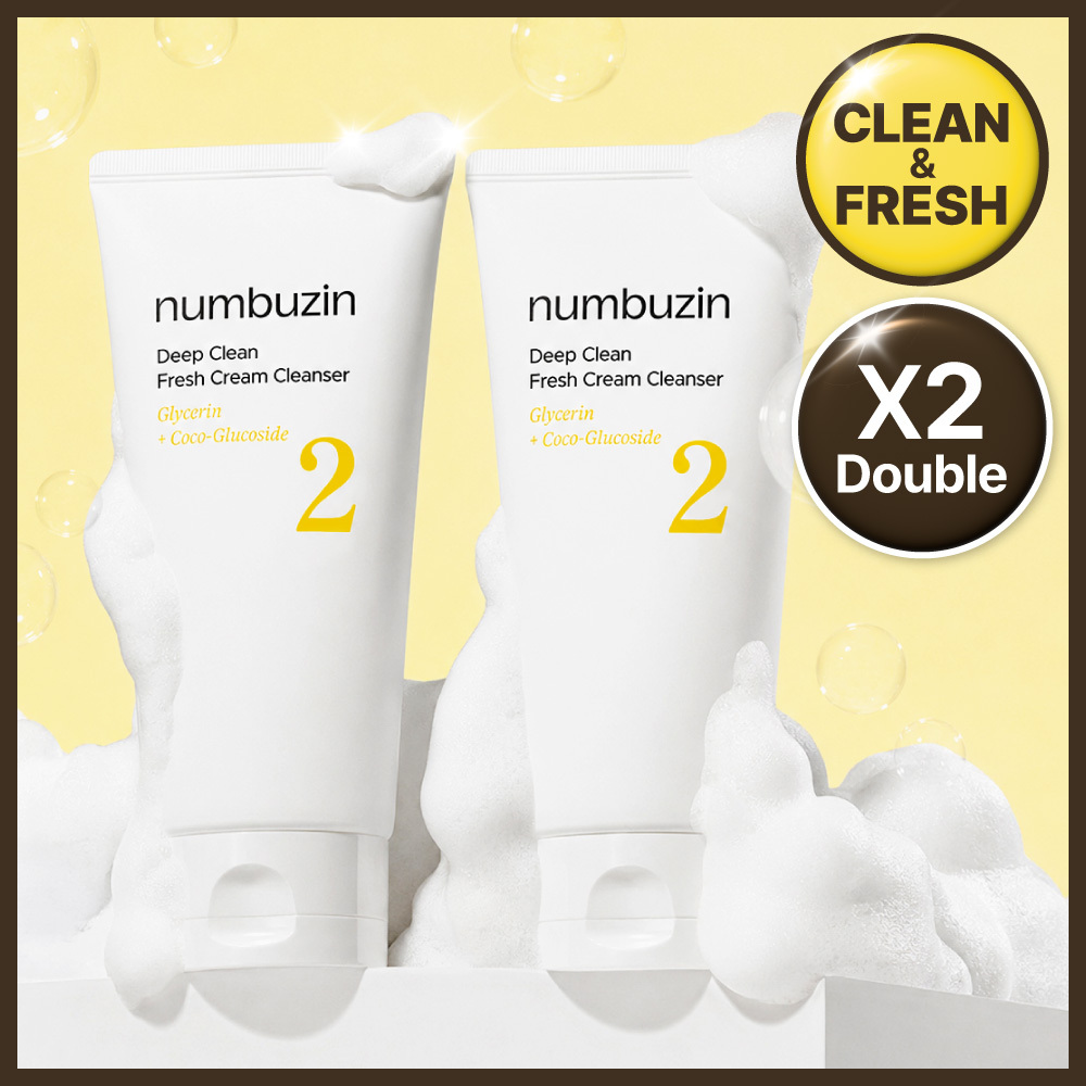 クレンジング・洗顔料 ５点セット numbuzin 2番 Wクレンジングホイップ泡洗顔料 120ml 2個セット | OLIVE