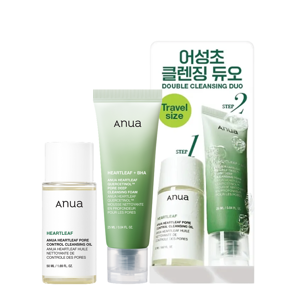【値下げ】anua プランエス 韓国 Anua Heartleaf Travel Cleansing Set (Heartleaf Pore Control