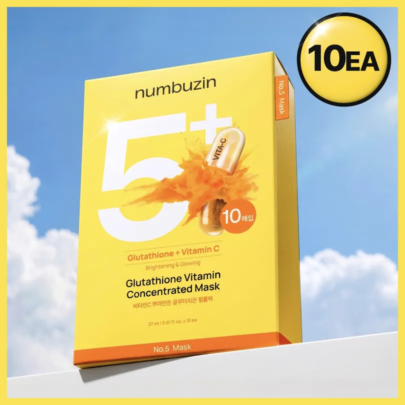 numbuzin numbuzin No.5 Glutathione Vitamin Concentrated Sheet Mask 10ea