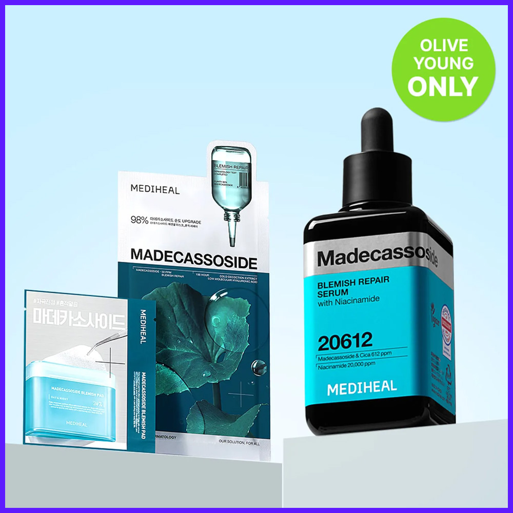 MEDIHEAL Madecassoside Blemish Repair Serum 100ml Set (+2 Toner