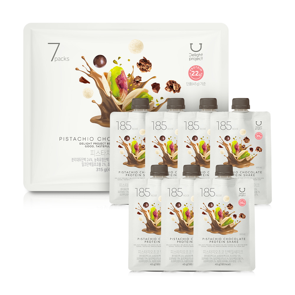 DELIGHT PROJECT Pistachio Choco Protein Shake 45g*7ea | OLIVE