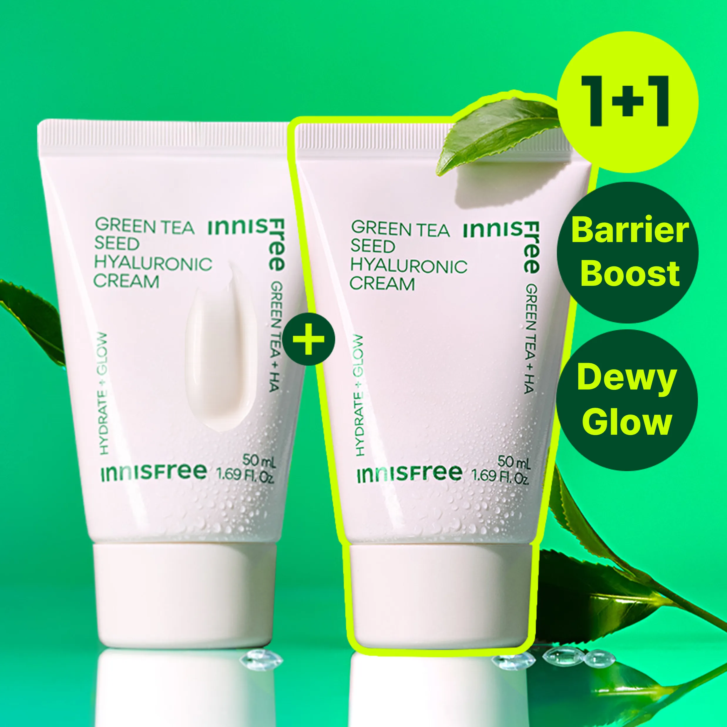 INNISFREE グリーンティーシードクリーム 50ml ダブル企画 | OLIVE