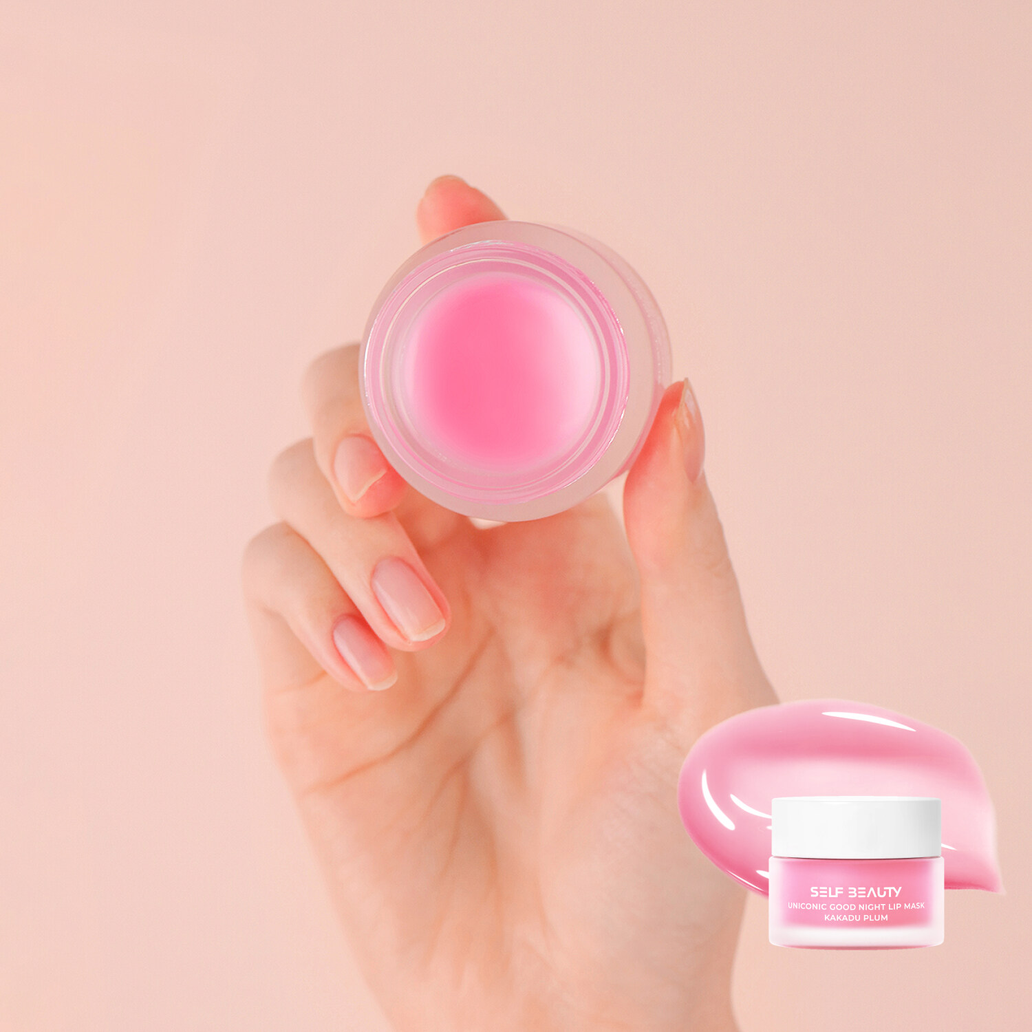 self beauty ユニコーングッドナイトリップマスク クールミント&ローズ