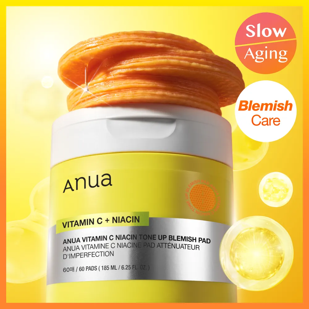 Anua ビタミンCナイアシントーンアップブレミッシュパッド 60枚