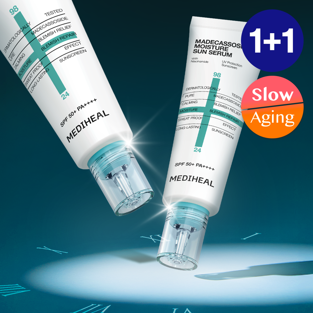 MEDIHEAL Madecassoside Moisture Sun Serum Blemish Repair 50g Double Set