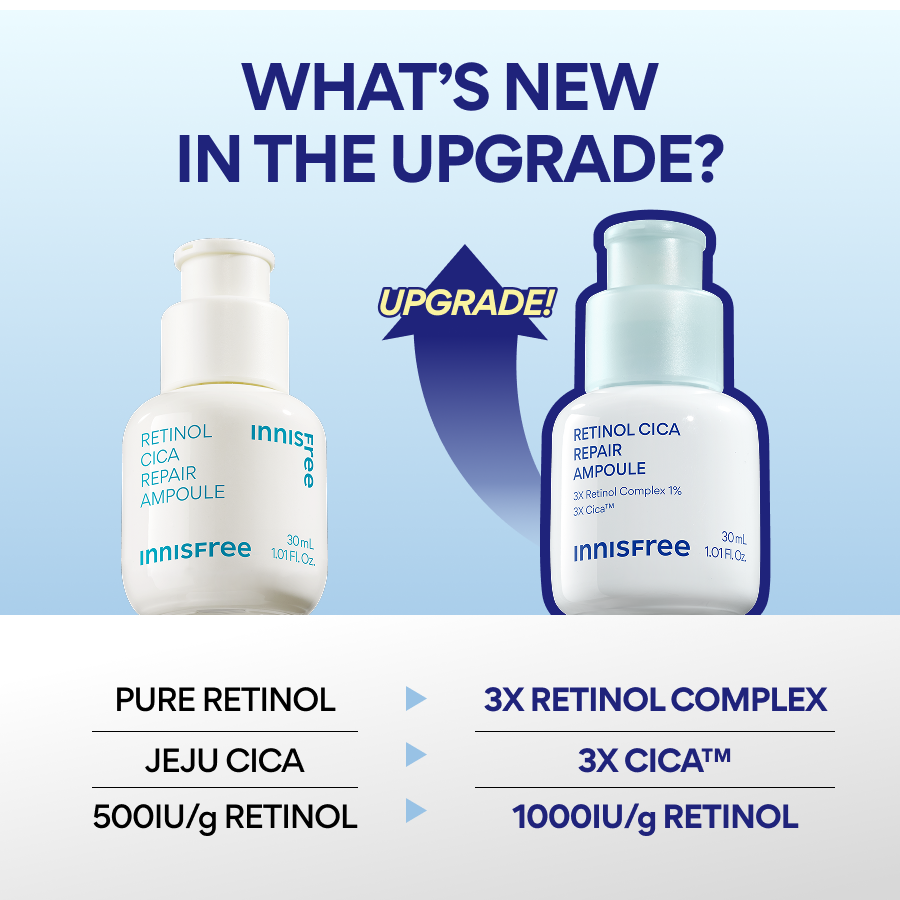 INNISFREE Retinol Cica Repair Ampoule 30ml Refill Set | OLIVE