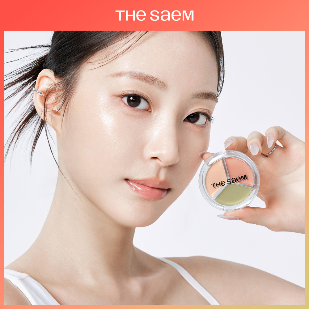 THE SAEM Cover Perfection Triple Pot Concealer Glow (3 Options