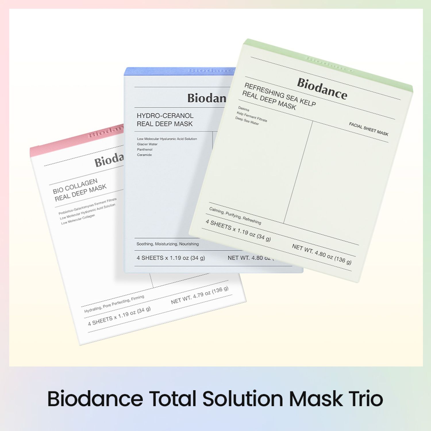 BIODANCE Gel Mask Super Deal (Collagen + Ceranol + Sea Kelp) | OLIVE YOUNG Global