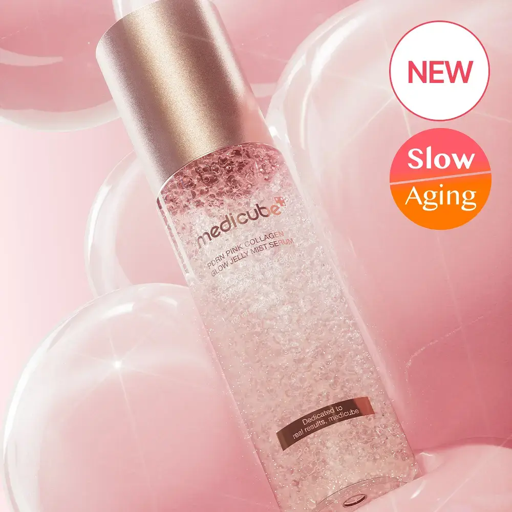 medicube PDRN Pink Collagen Glow Jelly Mist Serum 100ml Double