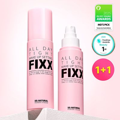 so natural All Day tight Make Up Setting Fixx 100ml (No-gas Type) Double Set