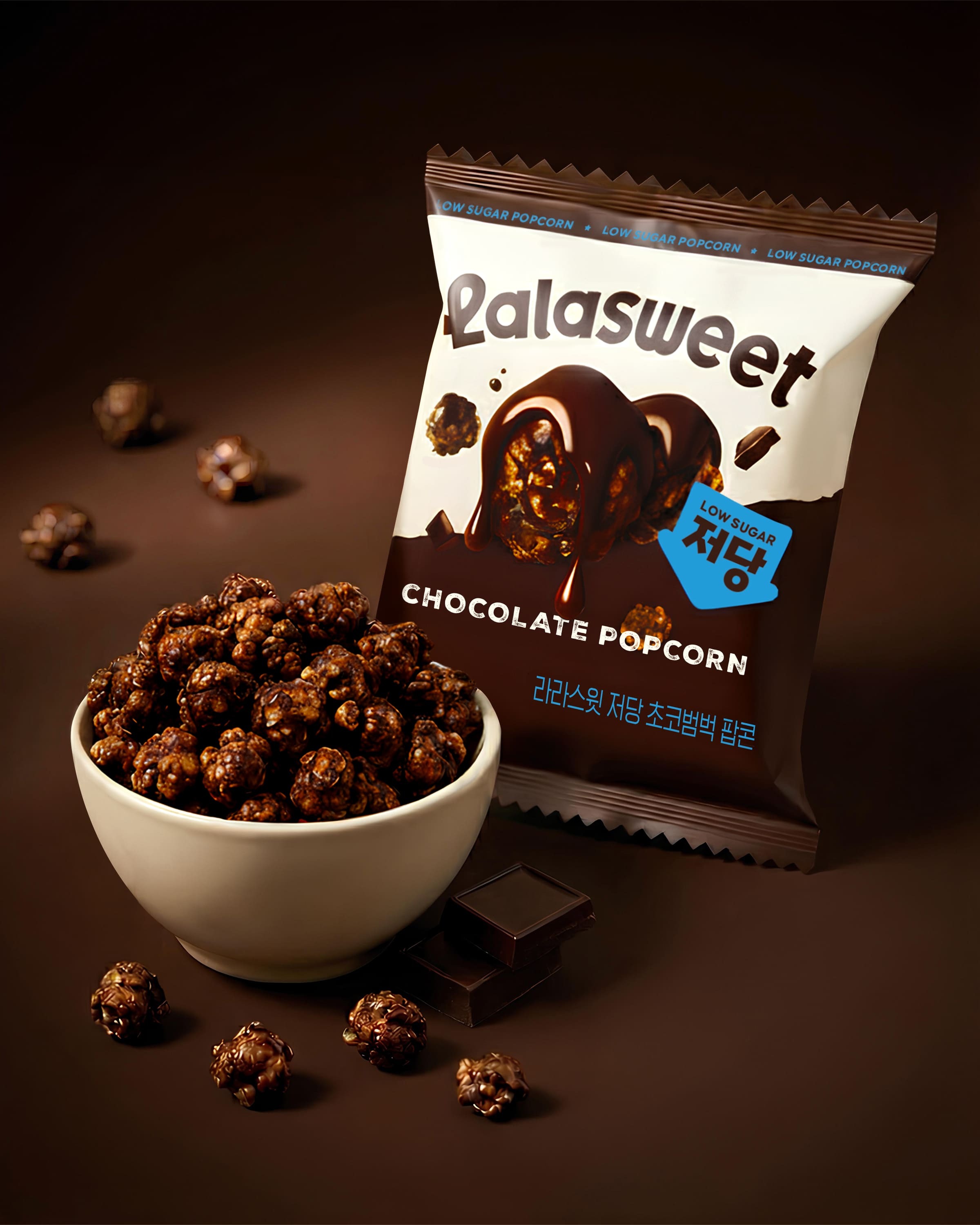 lalasweet Low Sugar Popcorn #Chocolate 30g | OLIVE YOUNG Global