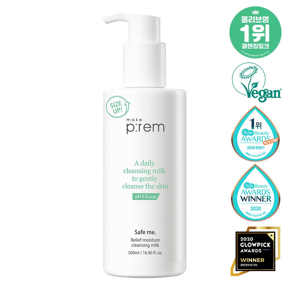 makeprem セーフミ・リリーフモイスチャークレンジングミルク (200ml