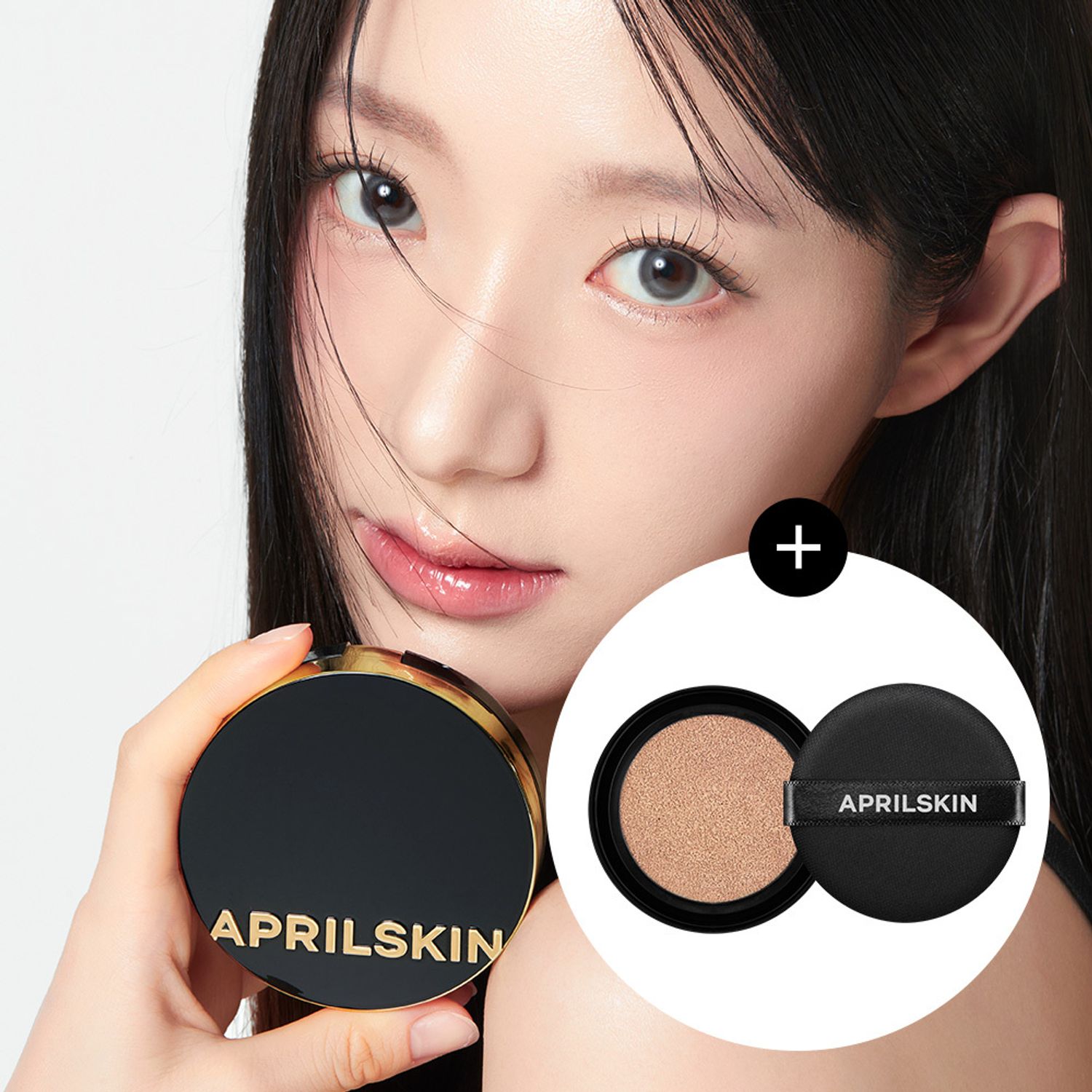 APRILSKIN マジックスノークッションブラック3.0（本品+詰め替え贈呈） | OLIVE YOUNG Global