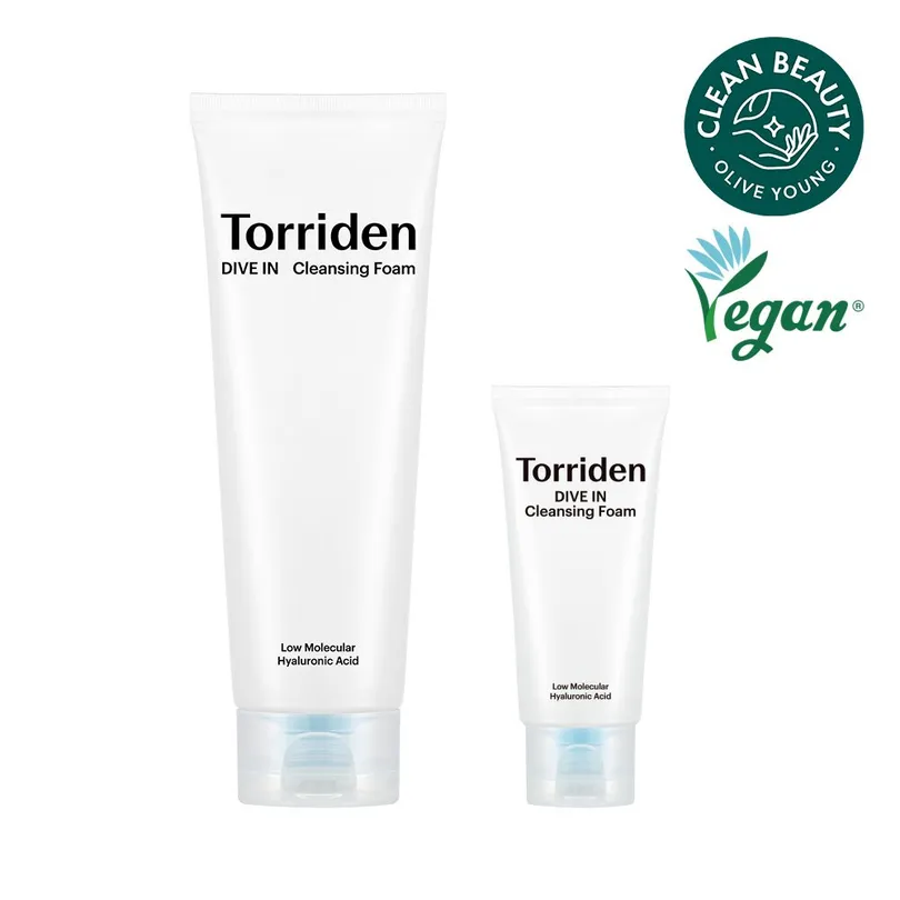 Torriden Torriden Dive-In Low Molecule Hyaluronic Acid Cleansing Foam 150mL Special Set (+30mL)