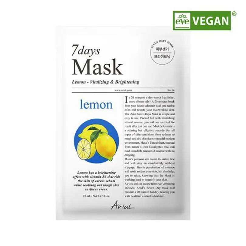 7 Days Lemon + C Brightening Mask Sheet
