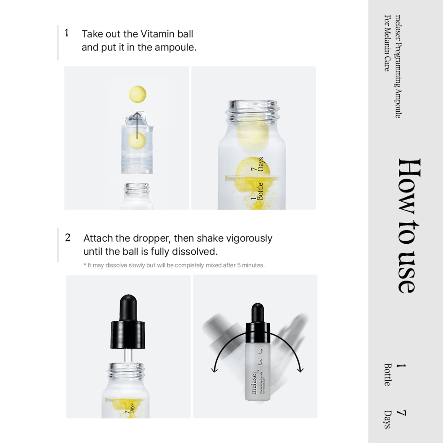 ATHÉ MELASER 7DAYS プログラミング アンプル デュオセット athe Melaser Programming Ampoule 10ml Duo Set (10ml*2ea) | OLIVE
