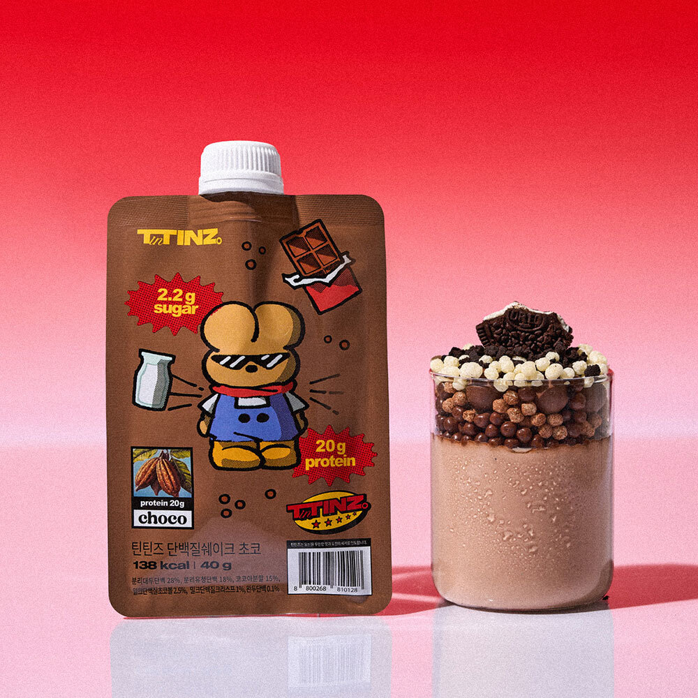 TinTINZ Protein Shake Pouch #Chocolate 40g | OLIVE YOUNG Global