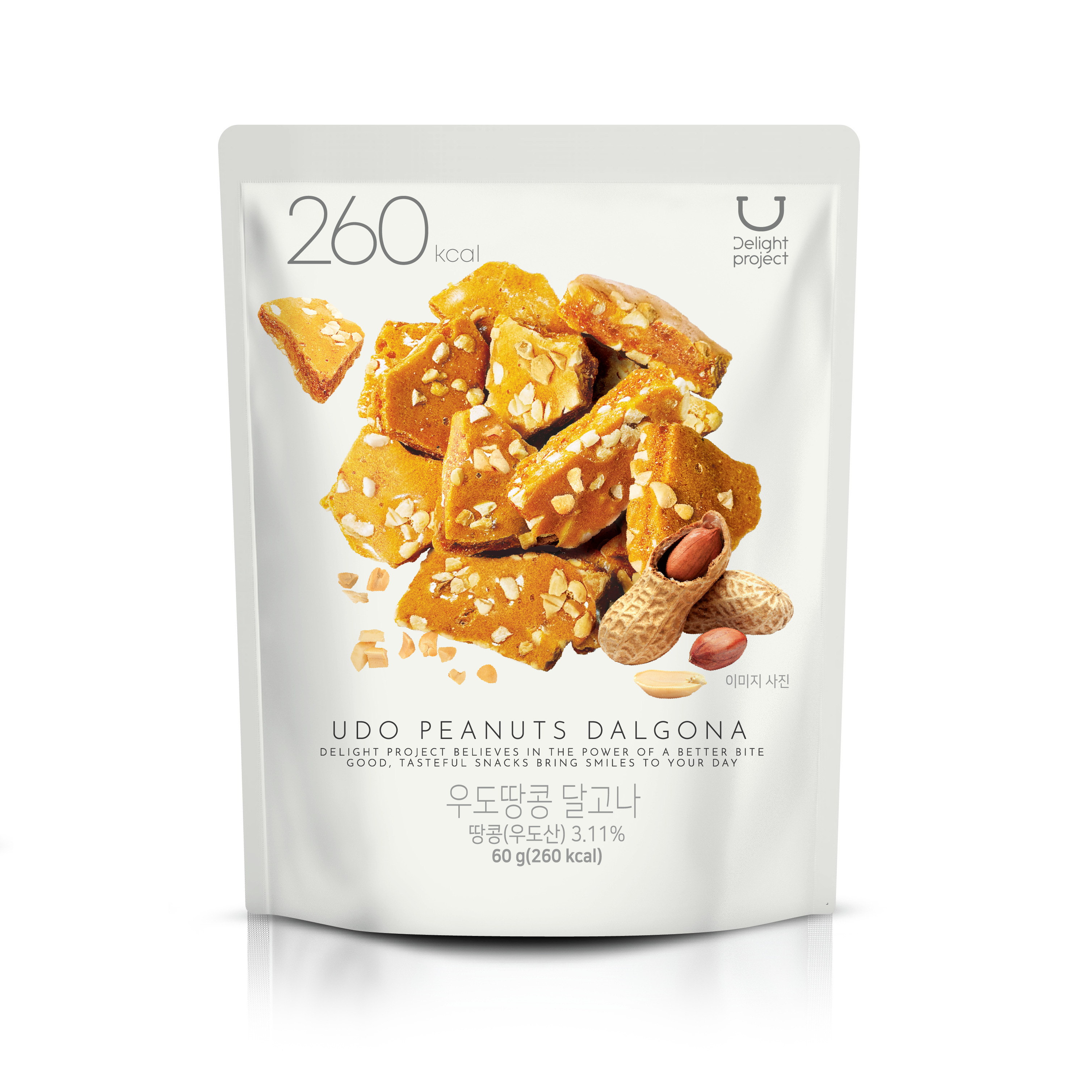 DELIGHT PROJECT Jeju Udo Peanut Dalgona 60g | OLIVE YOUNG Global