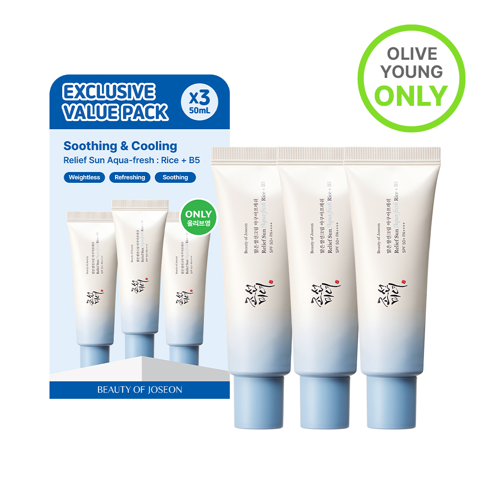 Beauty of Joseon Relief Sun Aqua Fresh Rice+B5 50ml Triple Set