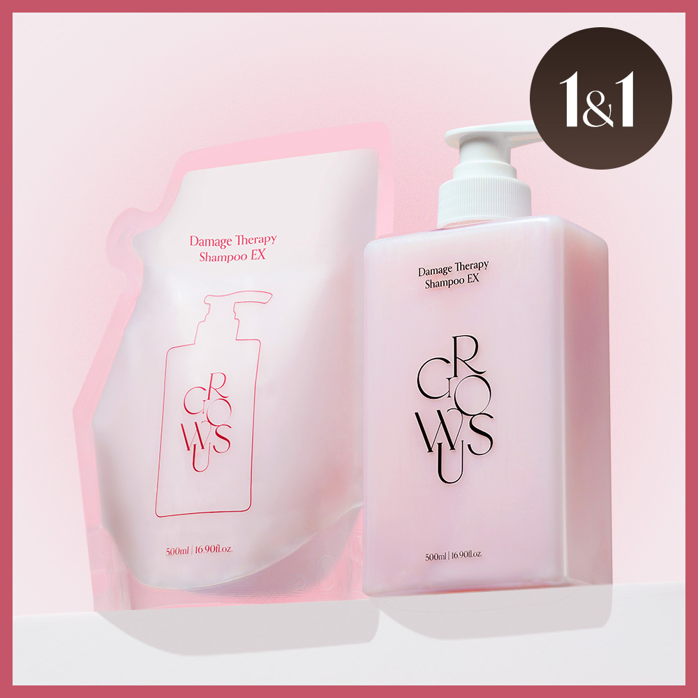 growus Damage Therapy Shampoo EX 500ml Refill Set