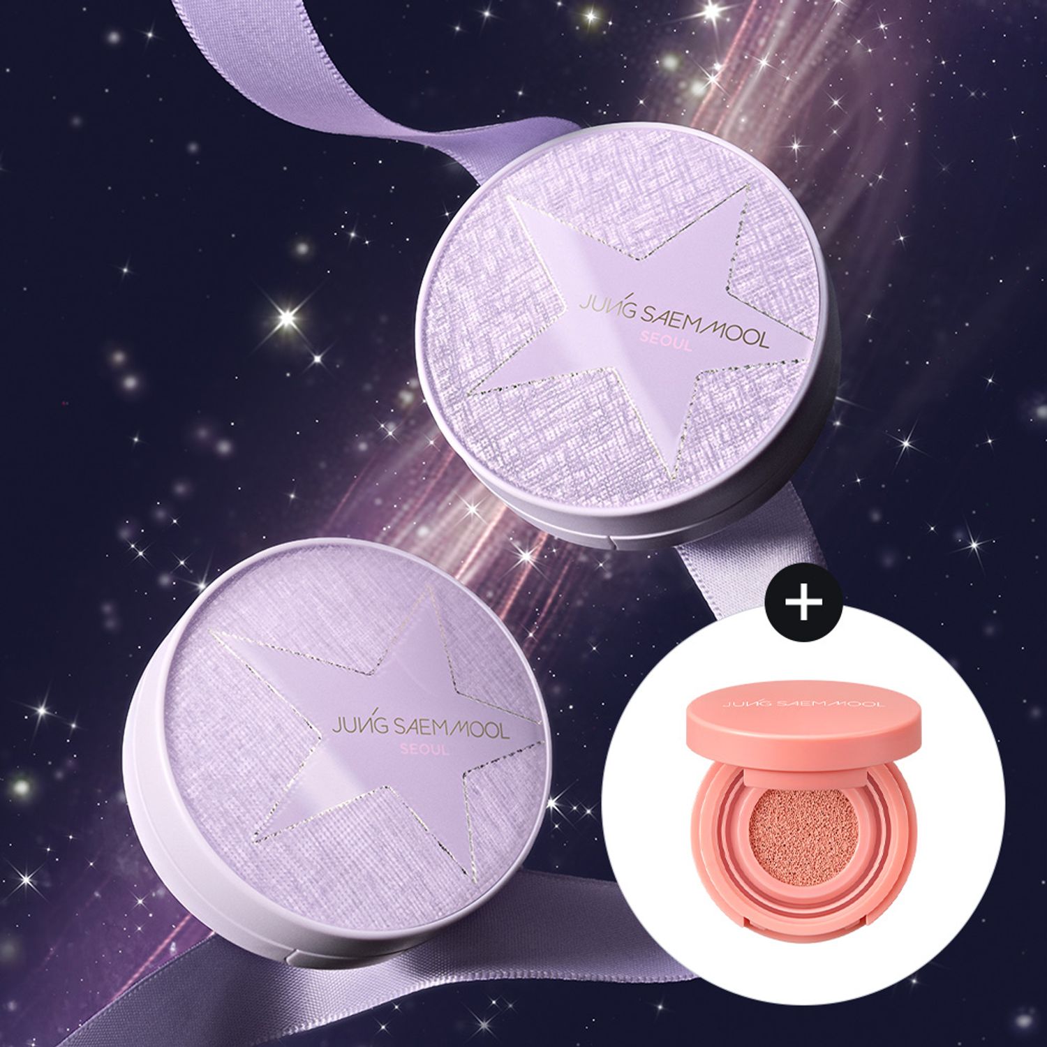 ['25 HOLIDAY] JUNGSAEMMOOL Essential Skin Nuder Cushion (+Refill, Cushion Blush Blur Mini #Perky Coral) | OLIVE YOUNG Global