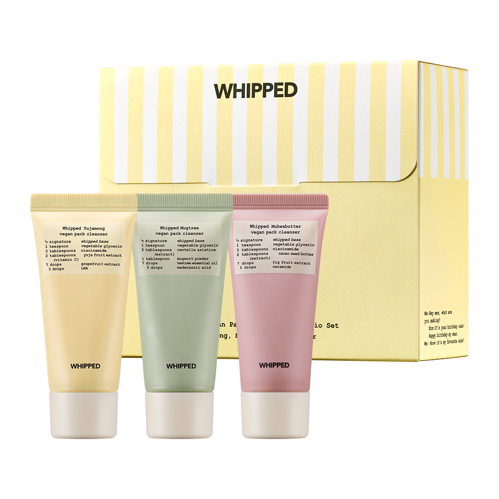 Whipped Vegan Pack Cleanser Gift Set (Mugtree 25g+Muhwabutter 25g+