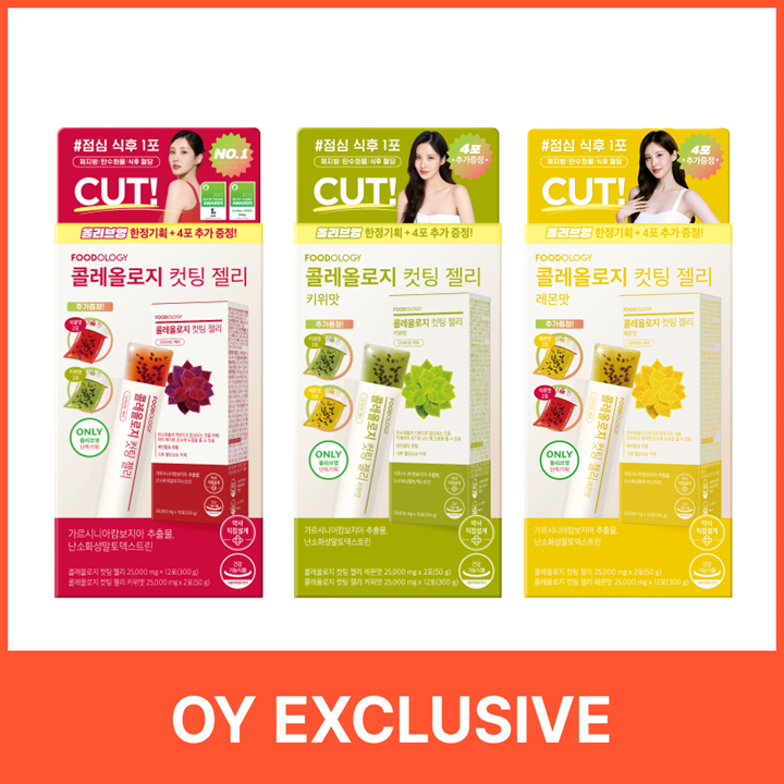 FOODOLOGY Coleology Cutting Jelly 10+2+2 Sticks SET (14Sticks) (14