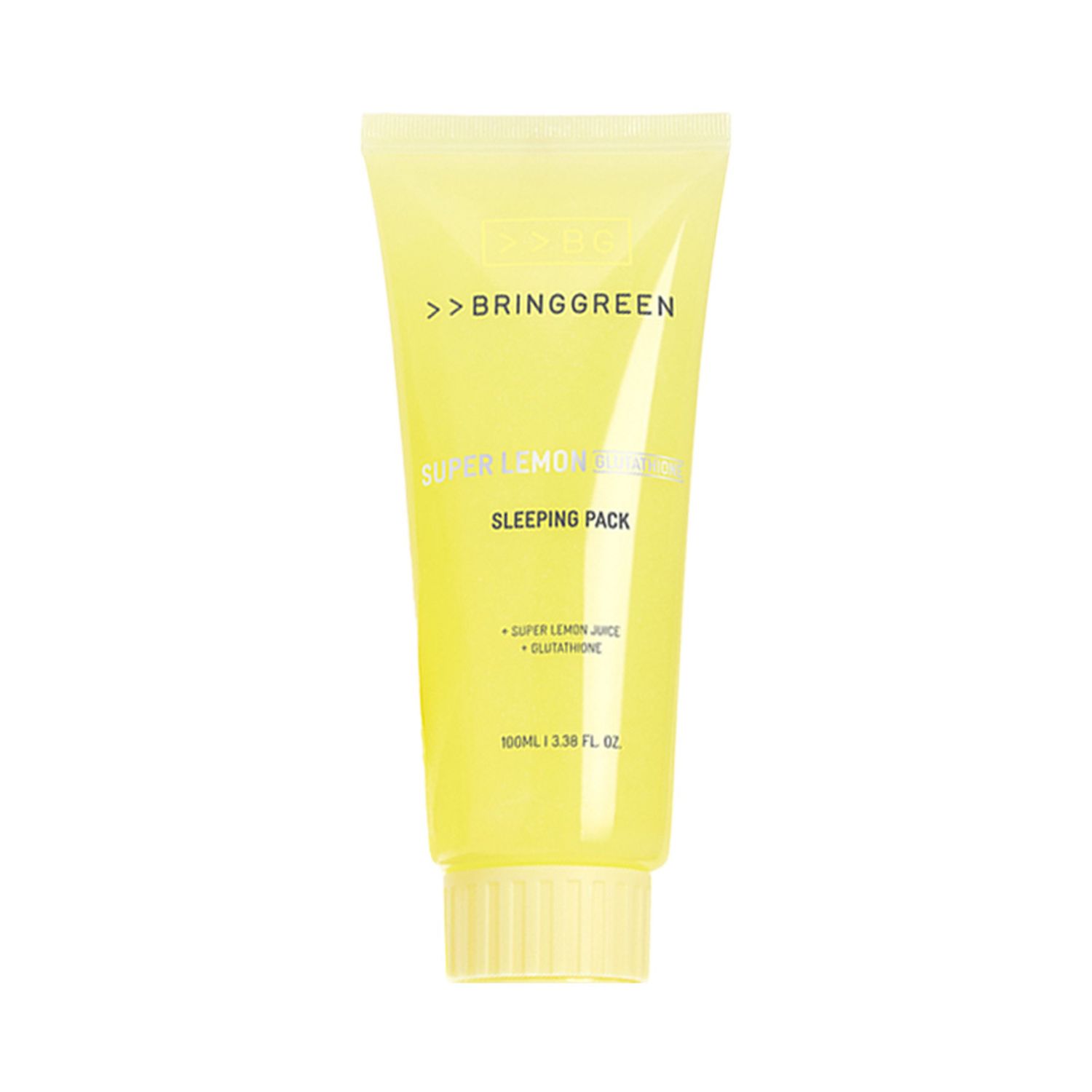 BRINGGREEN Super Lemon Glutacion Sleeping Pack 100 ml Set (+Silicon Brush) 