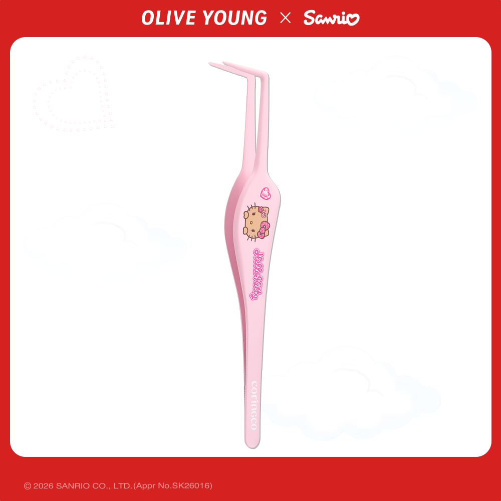 Sanrio EDITION] CORINGCO Toktok Hara Tweezers (Pro Fit/Curved