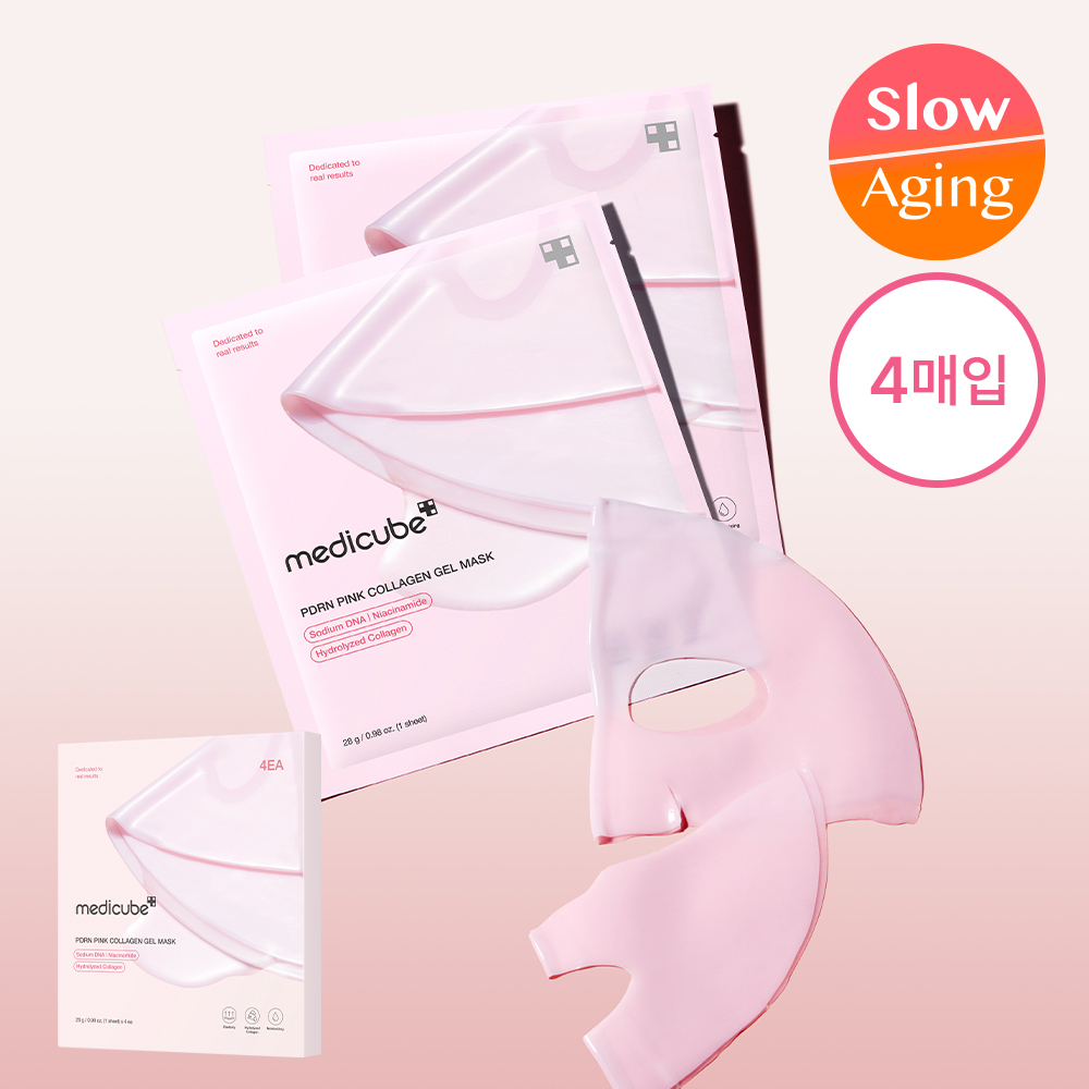 medicube PDRN ピンクコラーゲン ゲルマスクパック 4枚 | OLIVE YOUNG