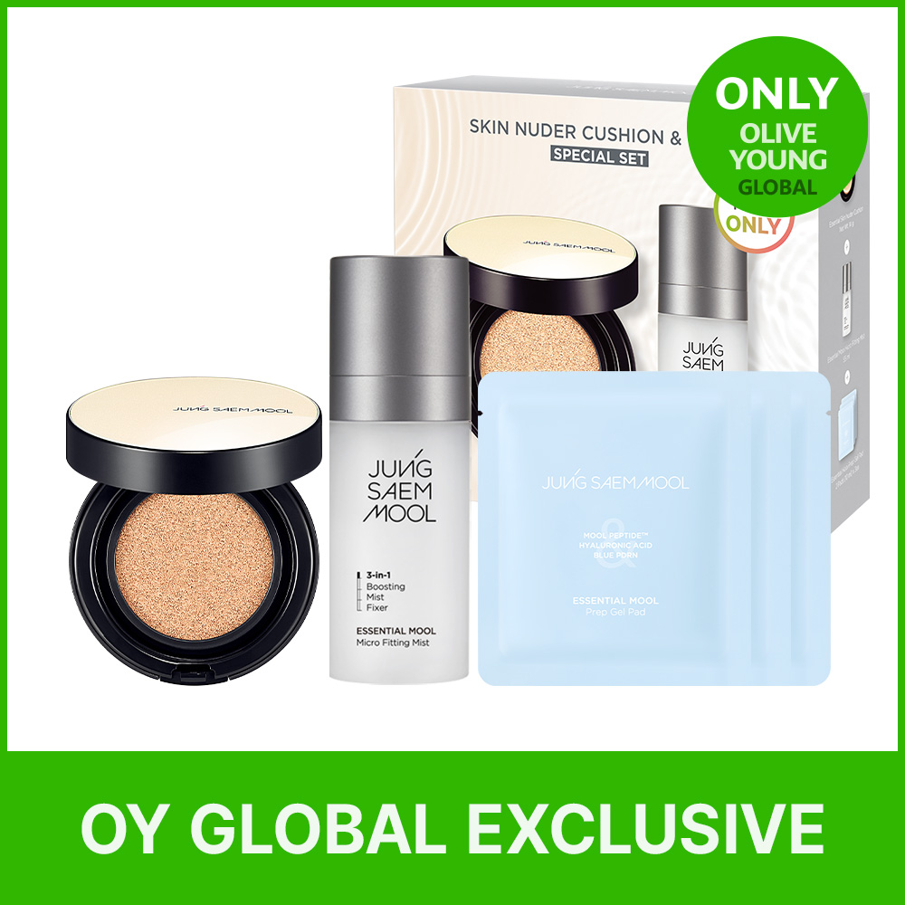 JUNGSAEMMOOL Essential Skin Nuder Cushion & Mist Special Set (+Gel Pad 2P*3ea) (3 Shades)