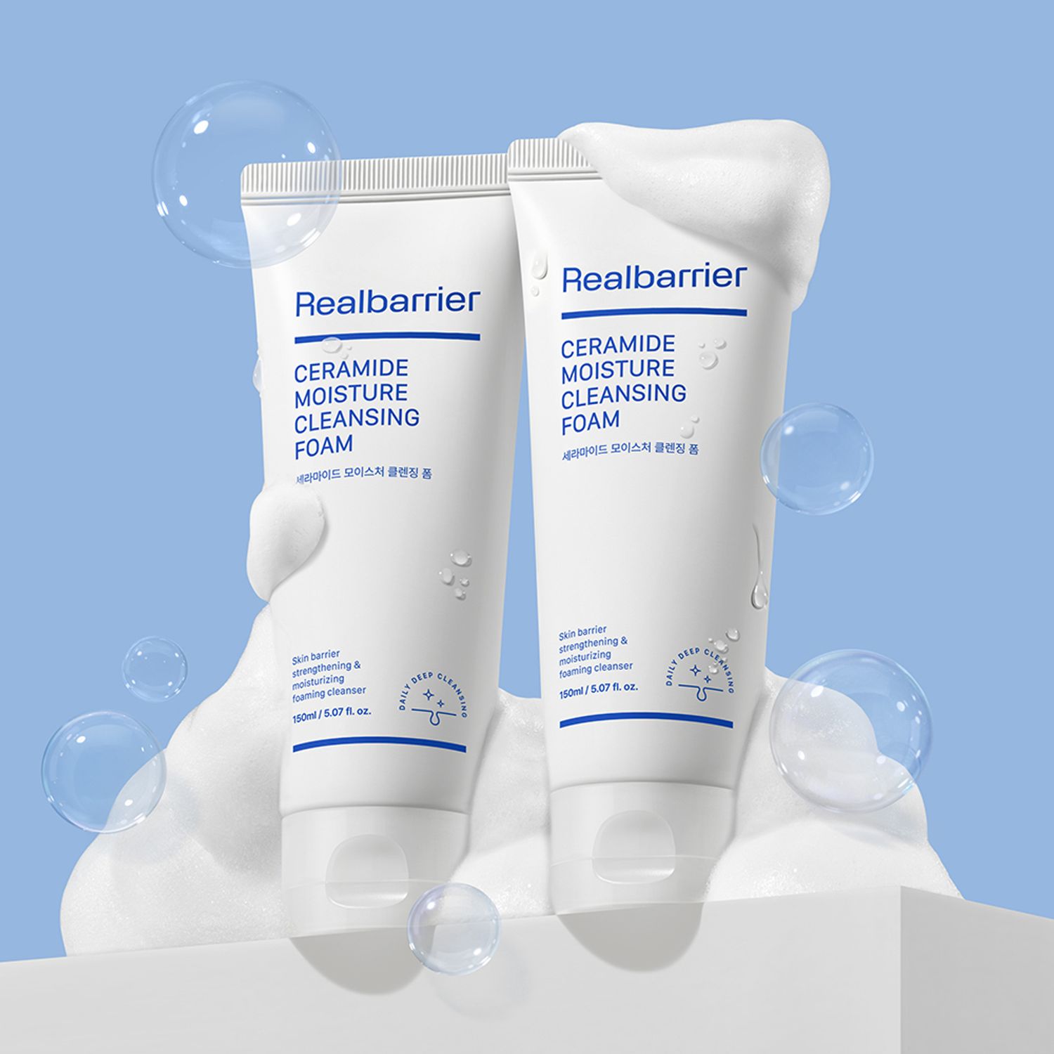 Real Barrier Ceramide Moisture Cleansing Foam 150ml*2ea | OLIVE YOUNG Global