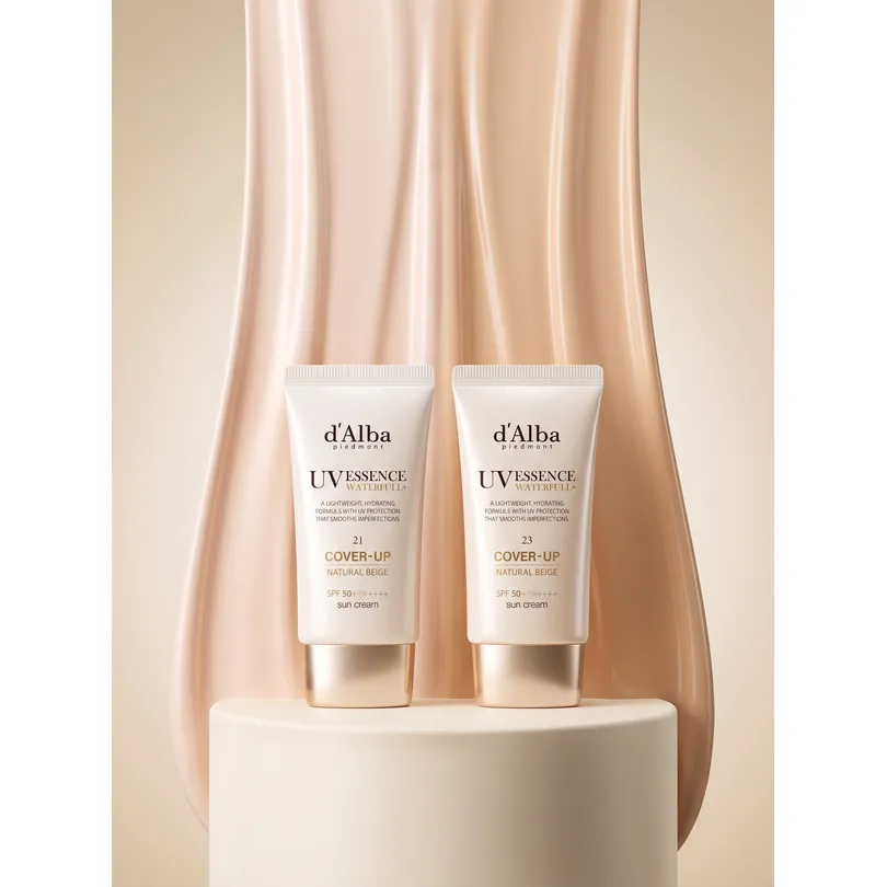 d'Alba d'Alba Waterfull Tone-Up Sun Cream Natural Cover Beige 50ml Double Pack