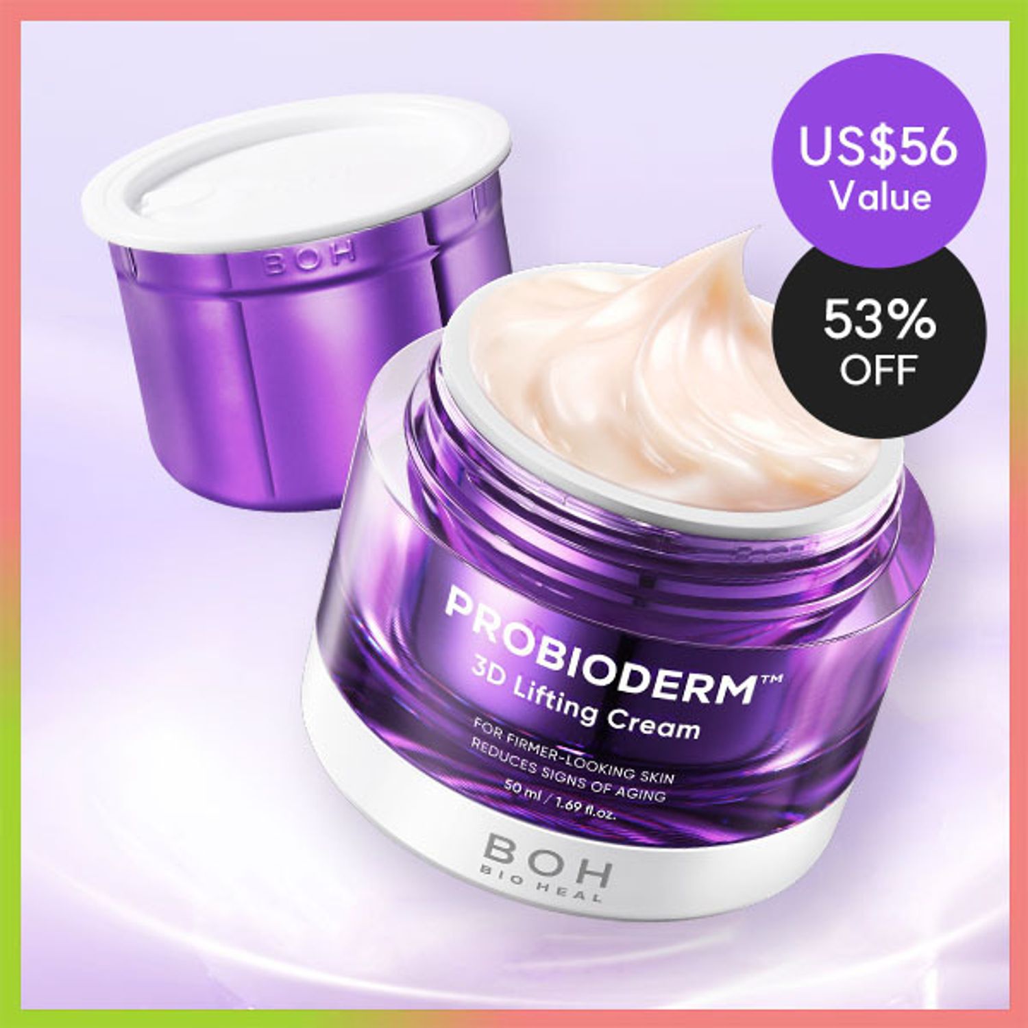 BIOHEAL BOH Probioderm 3D Lifting Cream 50mL Refill Set | OLIVE YOUNG Global
