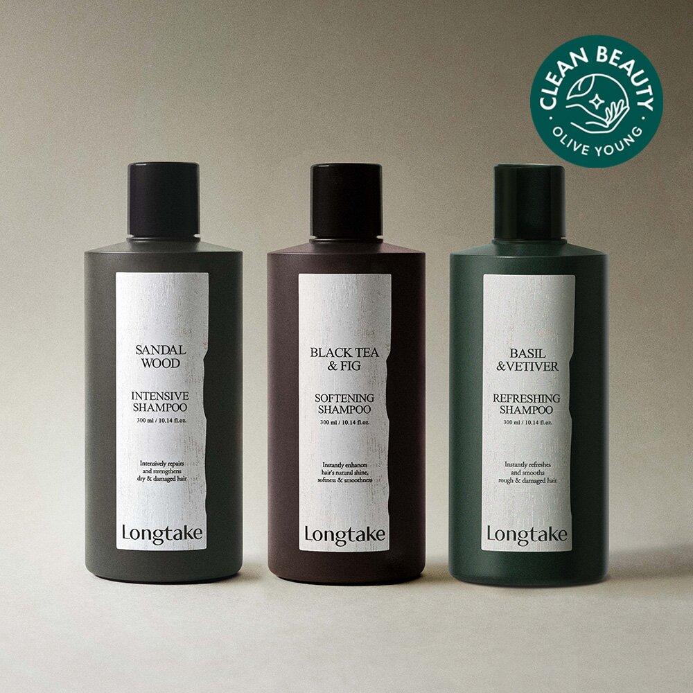 Longtake Sandalwood Intensive Shampoo 300ml Set (+100ml) | OLIVE