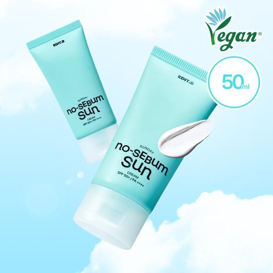EDIT.B サンデーノーセボム日焼け止め 50ml SPF50+ PA++++ | OLIVE