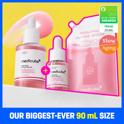 medicube PDRN Pink Peptide Ampoule 30ml (+Refill Pack 50ml+Ampoule 10ml)