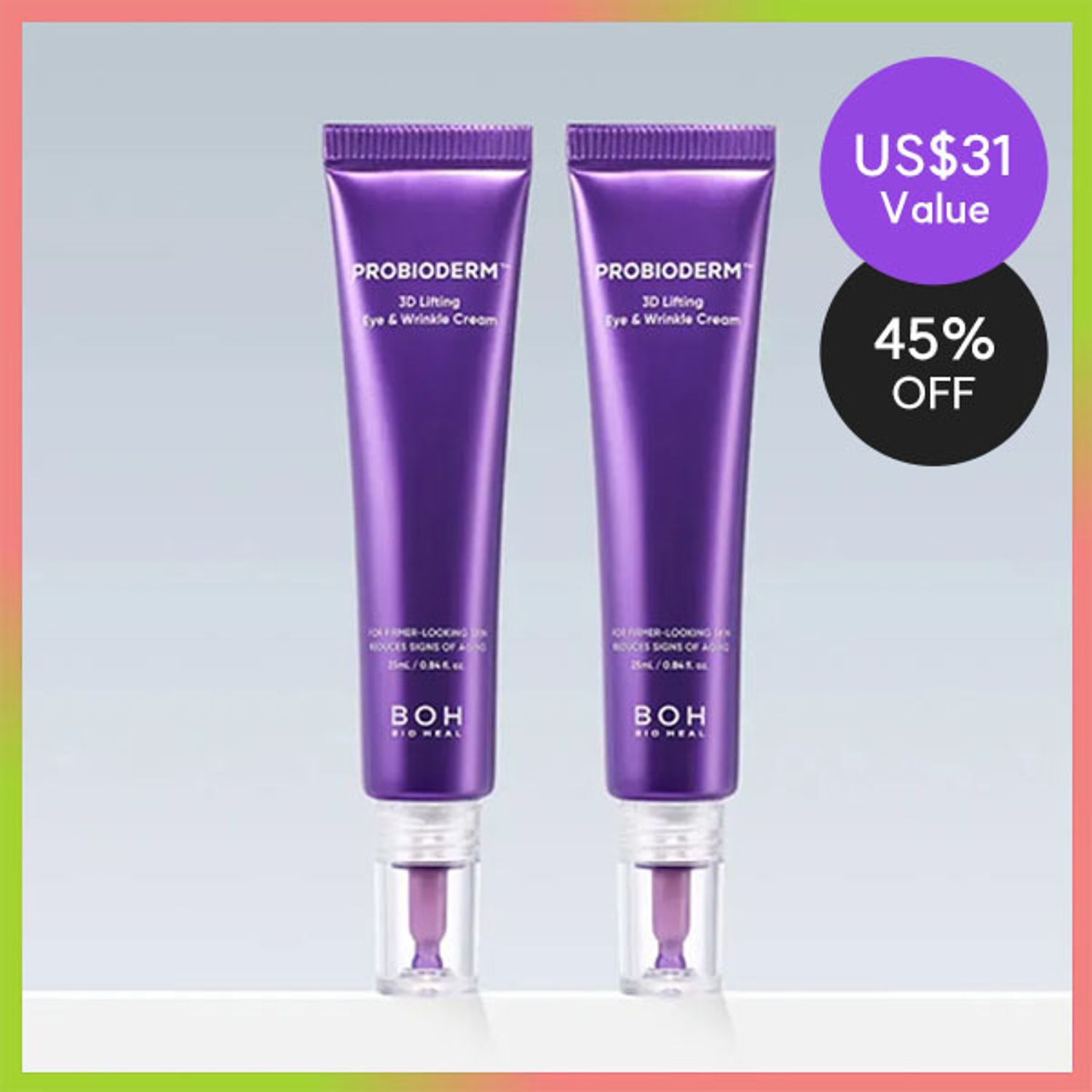 BIOHEAL BOH PROBIODERM 3D Lifting Eye & Wrinkle Cream 25ml Double Pack | OLIVE YOUNG Global