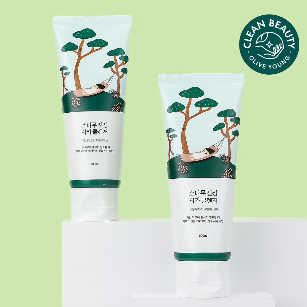 みやまくわがた　シーボン化粧品　３点セット ROUND LAB 松の木鎮静シカクレンザー 100ml ダブル企画 | OLIVE YOUNG