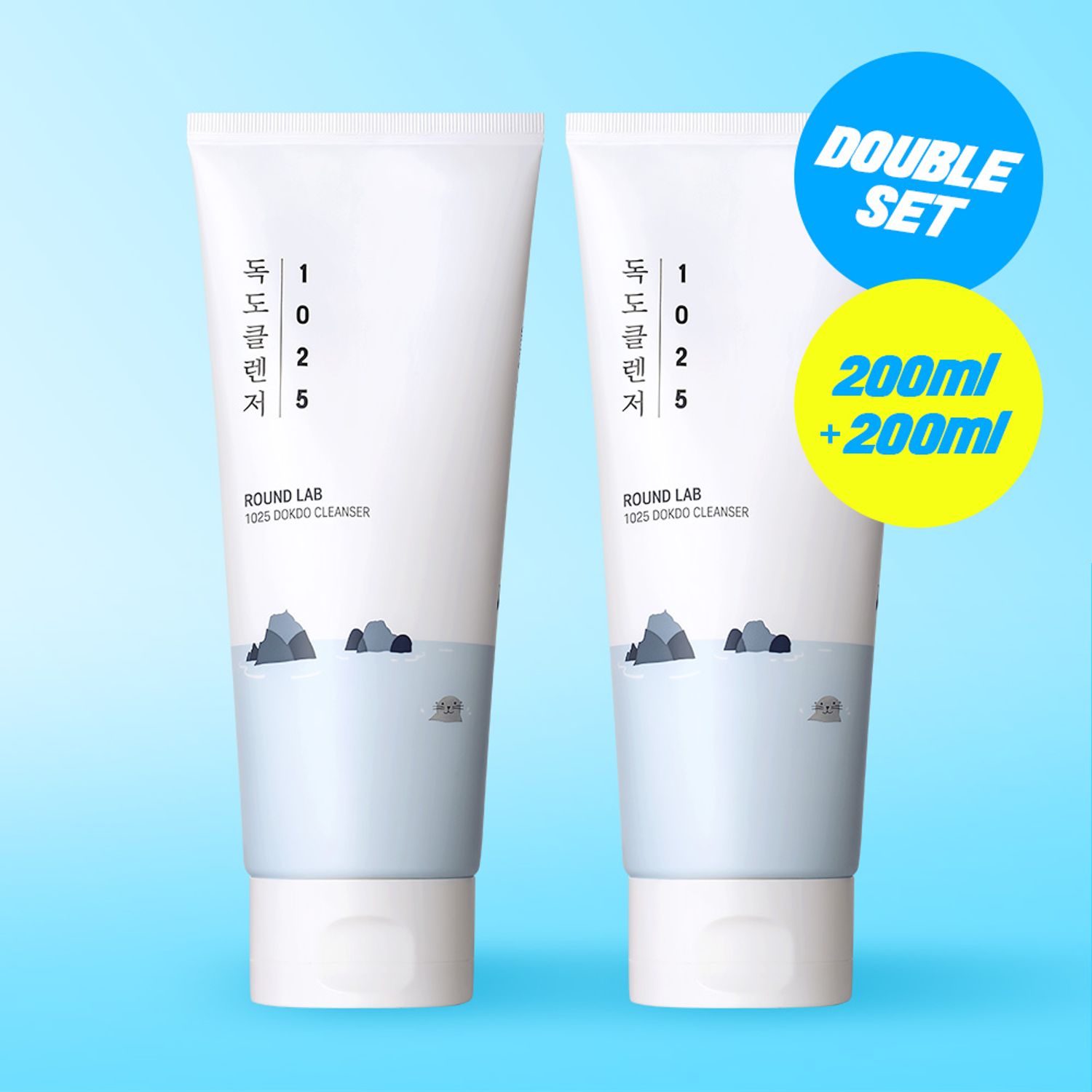 [DOUBLE] ROUND LAB 1025 Dokdo Cleanser 200ml Double Set | OLIVE YOUNG Global