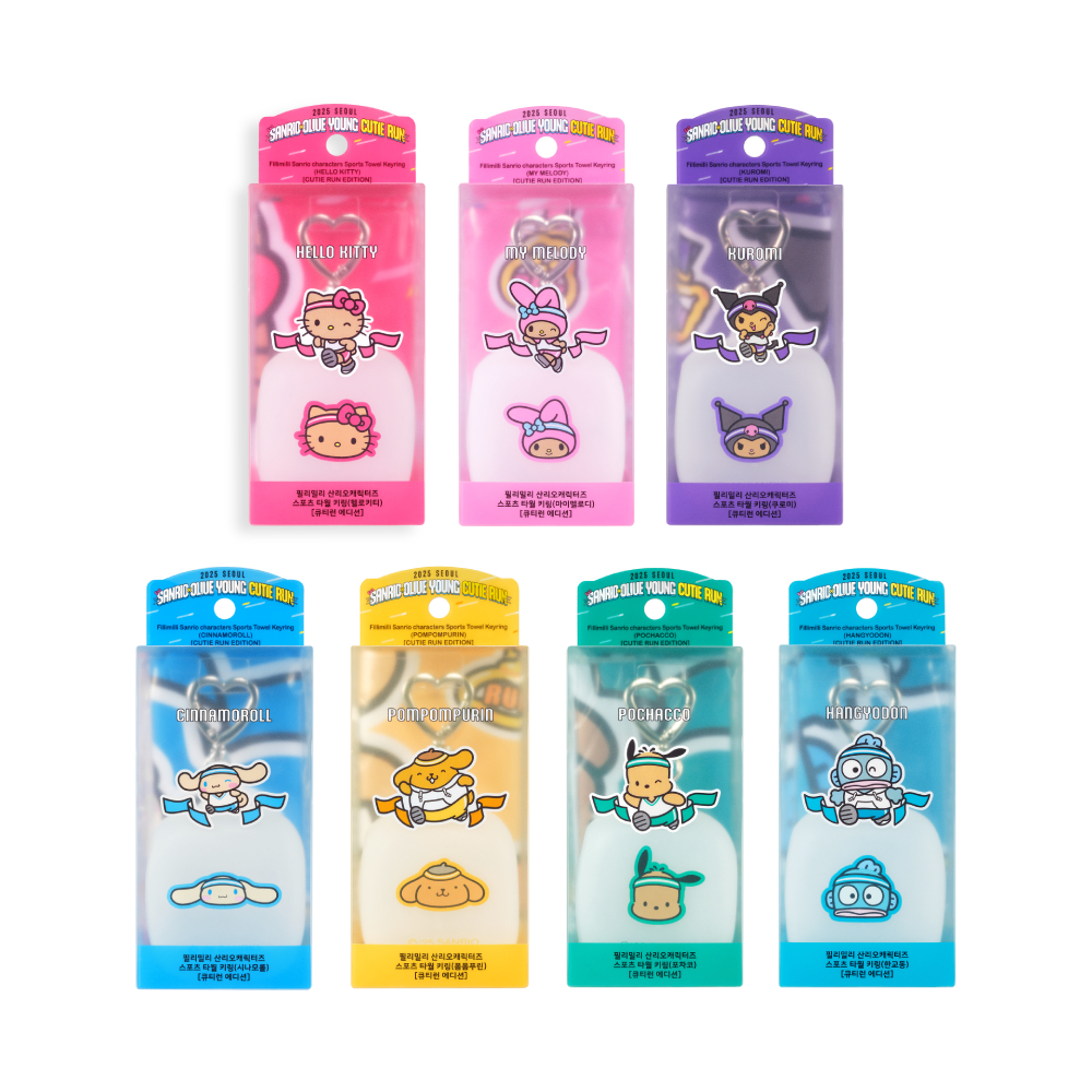 CUTIE RUN EDITION] Fillimilli Sanrio Characters Sports Towel
