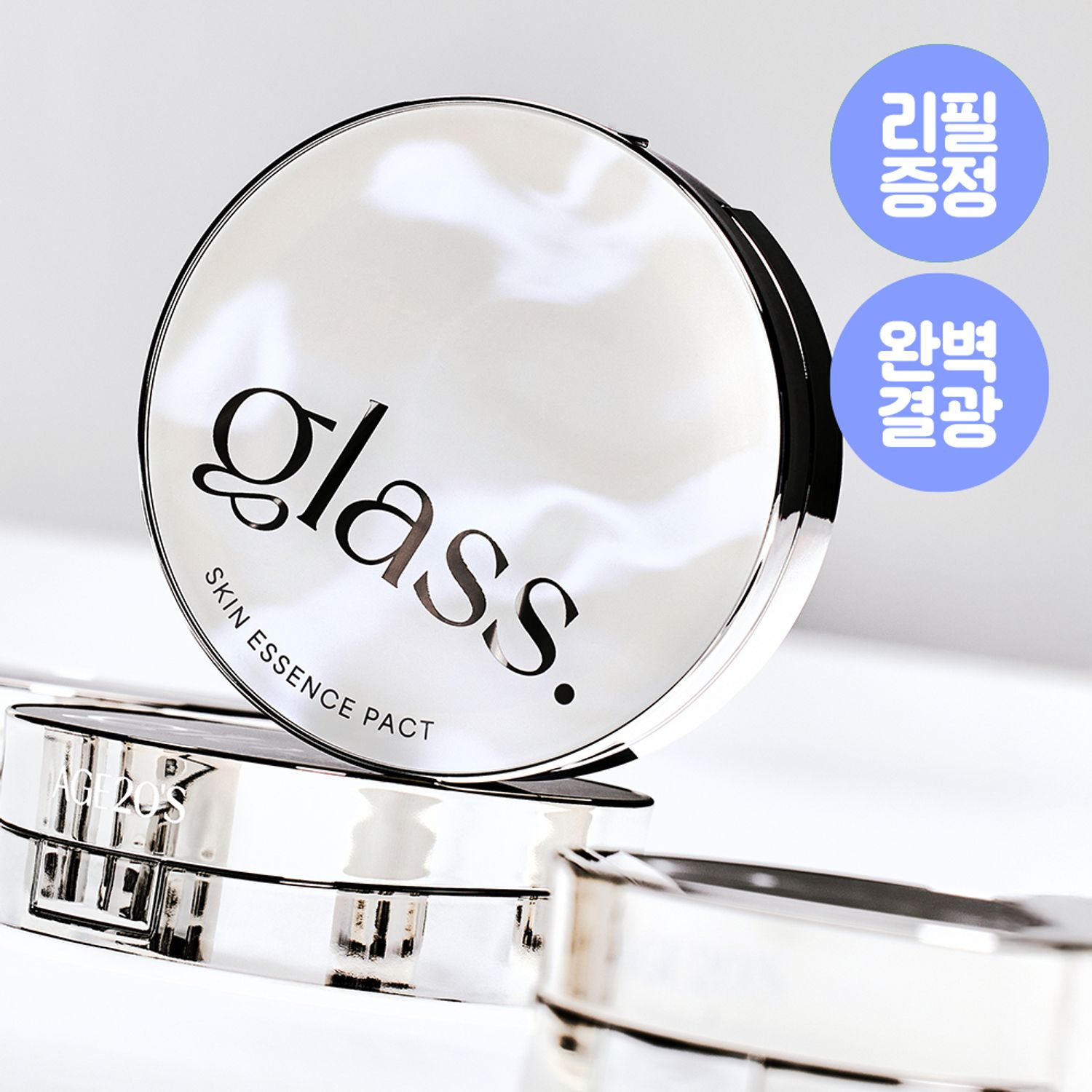 AGE 20’s Glass Skin Essence Pact Glow Refill Set | OLIVE YOUNG Global