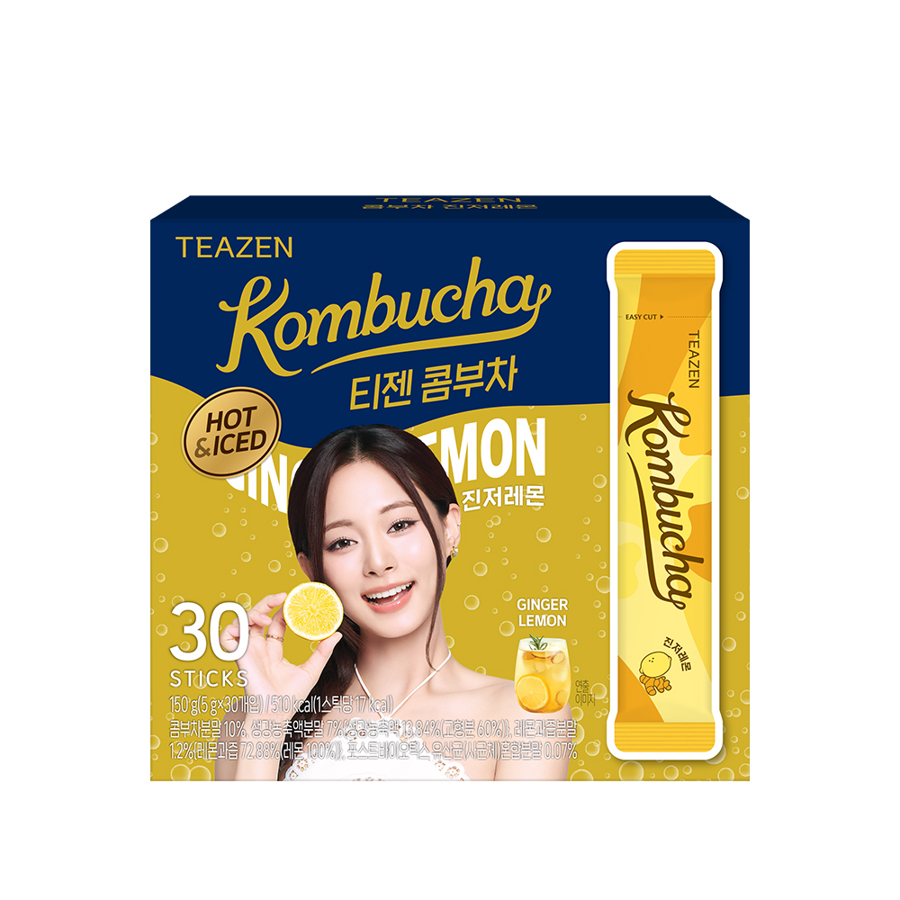 Teazen Kombucha #Ginger Lemon 30T (Hot & Iced) | OLIVE YOUNG Global