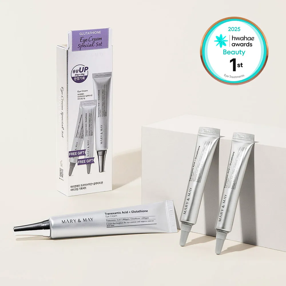 Mary&May Tranexamic Acid + Glutathione Eye Cream 30g Set (+12g*2ea) | OLIVE  YOUNG Global