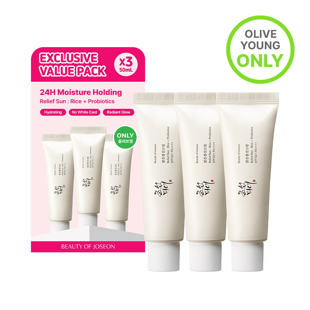 Beauty of Joseon Relief Sun Rice+Probiotics 50ml Triple Set